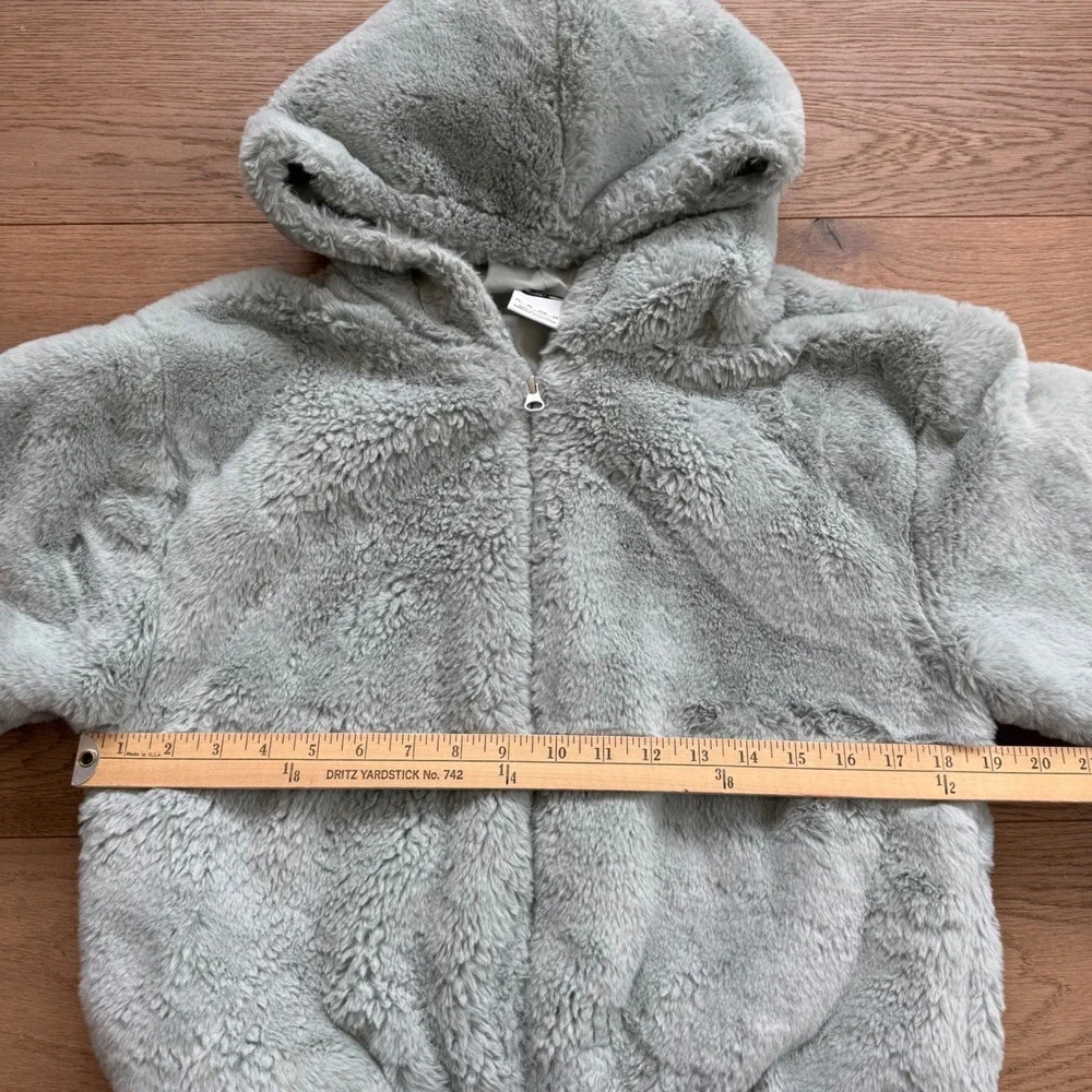 Nike Sportswear Women's Faux Fur Full-Zip Hoodie Sage Green DD5116-013 XS - Picture 9 of 11